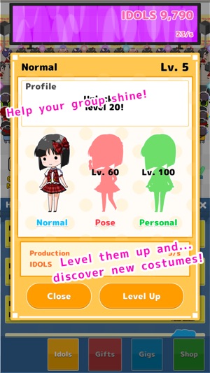 Infinite Idols ～Popular Clicker-style Free Casual Game～(圖2)-速報App