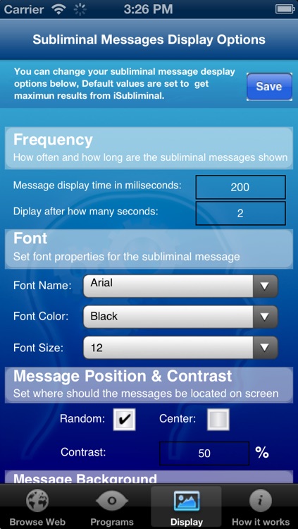 Stress and Anger Control with Subliminal Messages