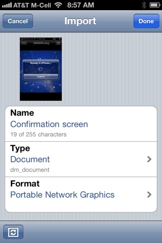 EMC Documentum Mobile screenshot 3