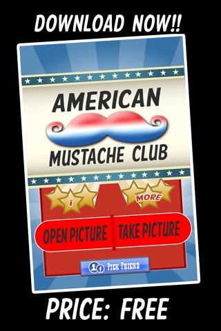 American Mustache Booth - Free Patriotic Photo App screenshot 4
