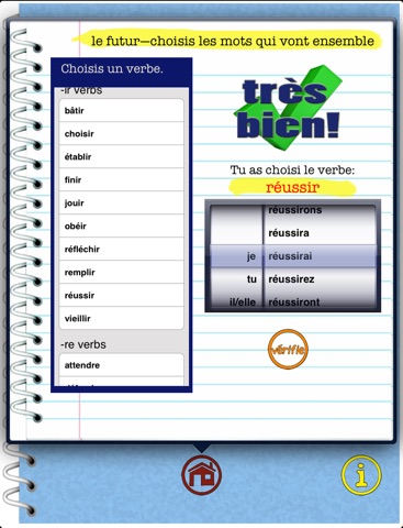 Regular French Verb Conjugation, Review and Practice screenshot 4