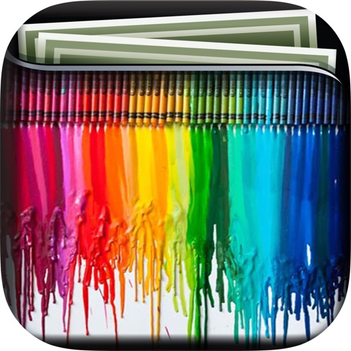 Melted Crayon Art Gallery HD – Artworks Wallpapers , Themes and Collection Beautiful Backgrounds icon