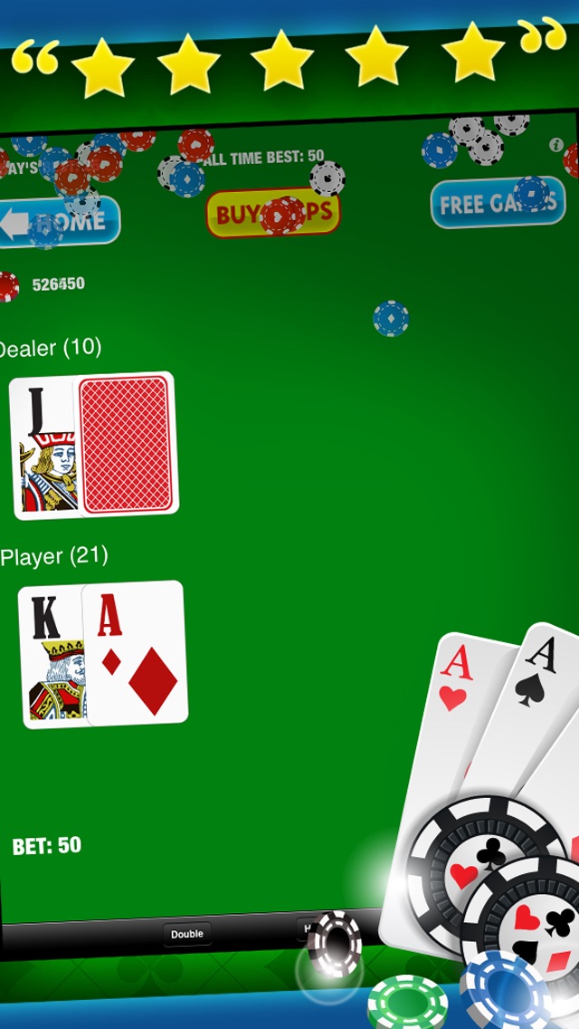 Blackjack 21 Free Card Casino Fun Table Games 1.0.2 IOS -