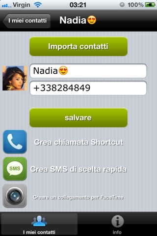 Raccourci Contact : vos amis sur l'ecran d'accueil screenshot 3