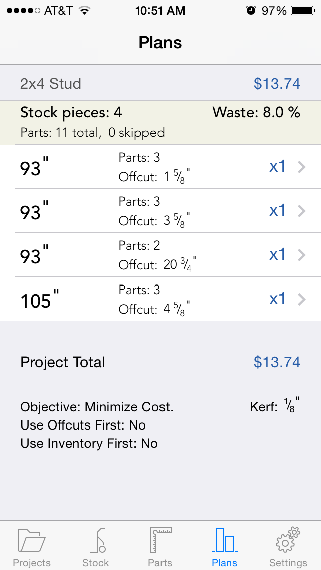 How to cancel & delete CutList Plus Linear from iphone & ipad 1