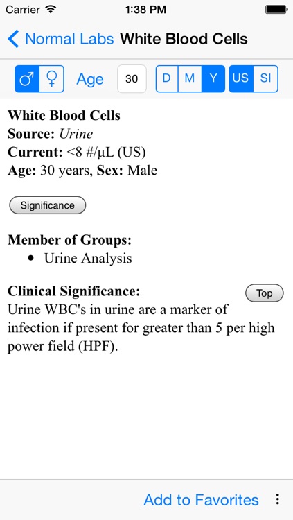 RH Medical Labs - Normal labs, now with Pediatric and Pregnancy labs in your pocket! screenshot-4