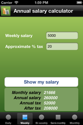My Salary Calc screenshot 2