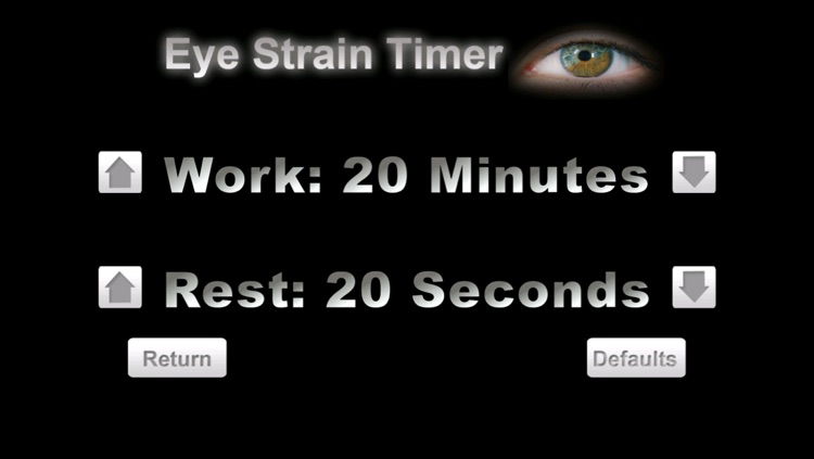 Simple EyeStrain Timer