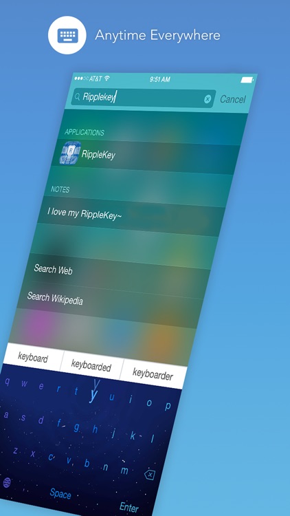 RippleKey - Ripple your typing, customize your keyboard backgrounds, colors screenshot-3