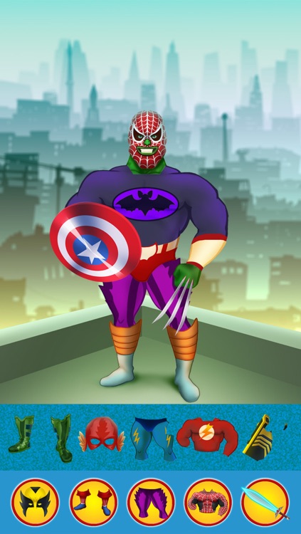 Create Your Own Superheroes - Fun Dressing Up Game - Free Version screenshot-3