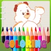 Kids Playground Coloring Book for Teddy Bear