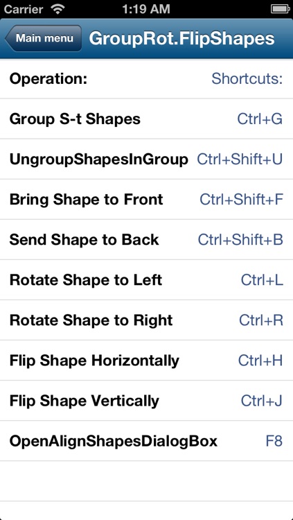 Shortcuts for Visio screenshot-3