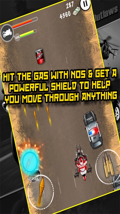 A Desert Outlaw Bike Race Police Chase : PD Nitro 3 Free HD screenshot-4