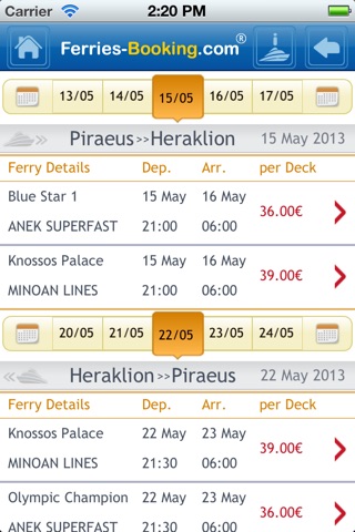 Ferries-Booking screenshot 3