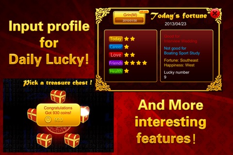 Fortune Slots 2013 - Take a lottery, burn incenses, and be told your fortunes! screenshot 3
