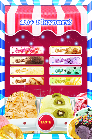 A Festive Ice Cream Maker HD. Make cones with different Flavours screenshot 4