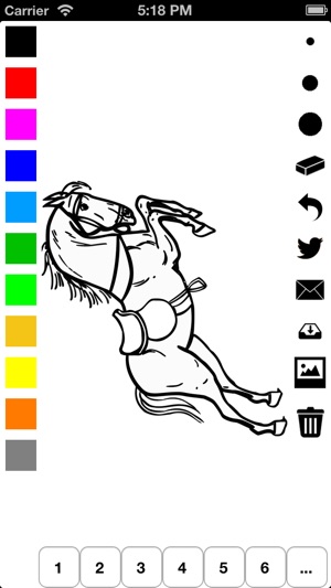 Horse Coloring Book for Girls: Learn to color a pony and hor(圖4)-速報App