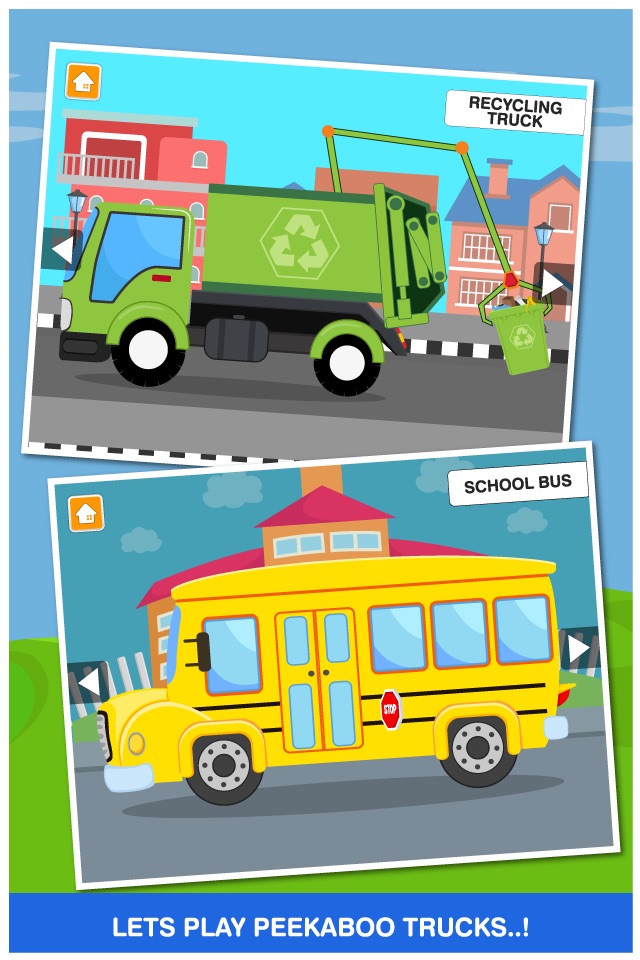 Peekaboo Trucks Cars and Things That Go Lite Learning Game for Kids screenshot 4