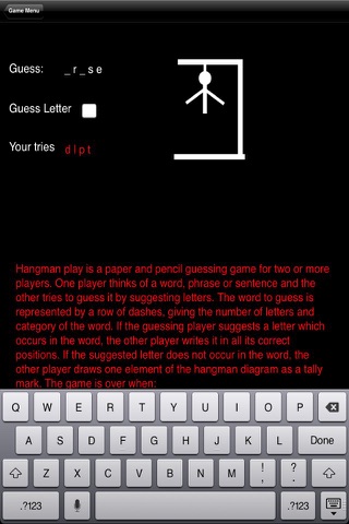 Hangman - Free for iPhone! screenshot 4