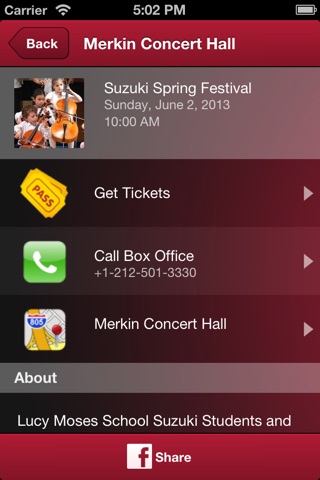 Merkin Hall Events screenshot 3