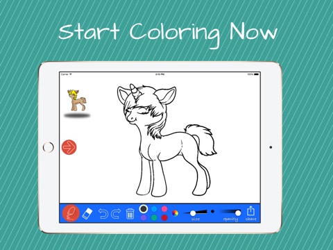 Colorful art with Horses and Unicorns screenshot 3