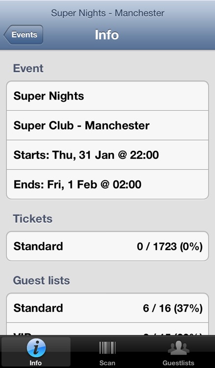 Nutickets Entry System