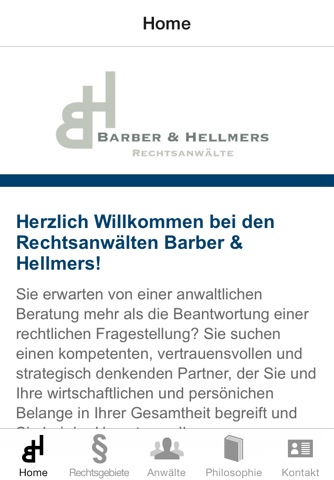 Rechtsanwälte Barber & Hellmers screenshot 2