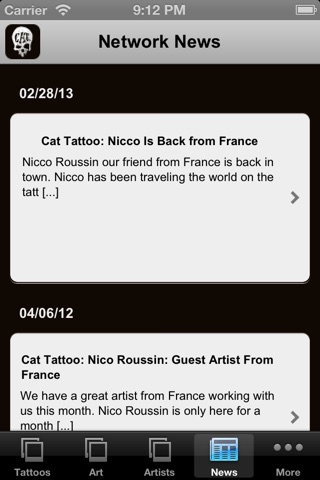 Cat Tattoo screenshot 2