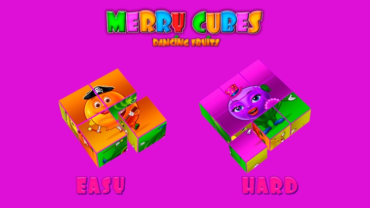 Merry Cubes HD - 3d cube fruit puzzles to develop fine motor skills