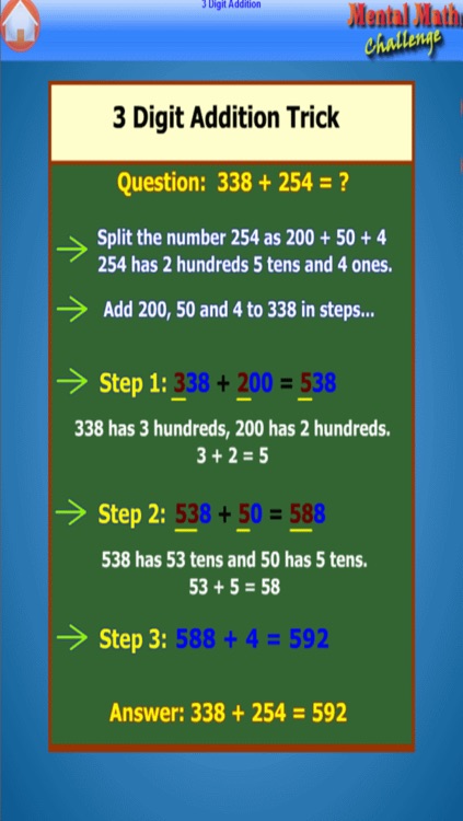 Mental Math Challenge Add and Subtract