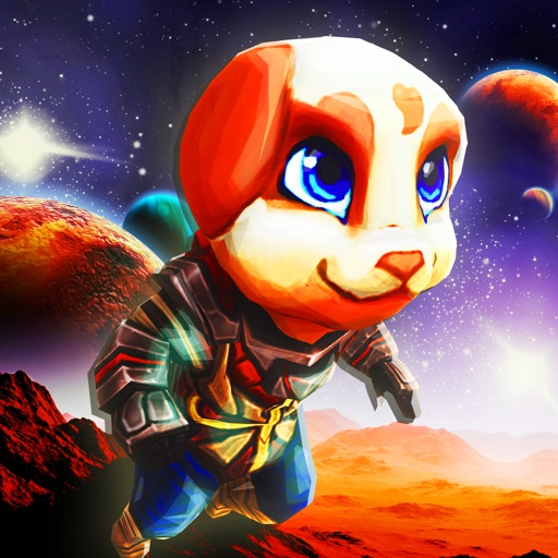 Solar Pug Mars Boost - FREE - Cute Girl Puppy Dog 3D City Run & Jump Game icon