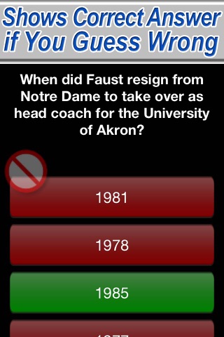 Notre Dame Football Trivia Quiz - Indiana Fighting Irish Intercollegiate Athletics Game screenshot 3
