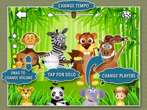 Panda Band HD - Fun music app for kids! screenshot 2