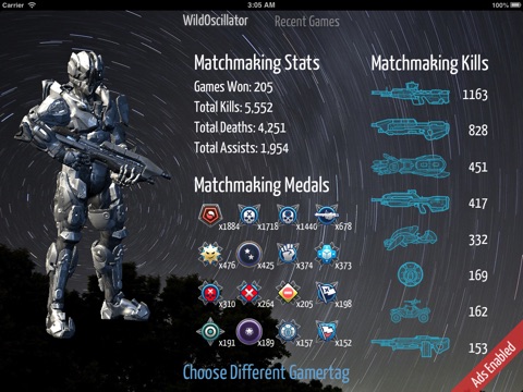 Spartan Stats HD screenshot 2