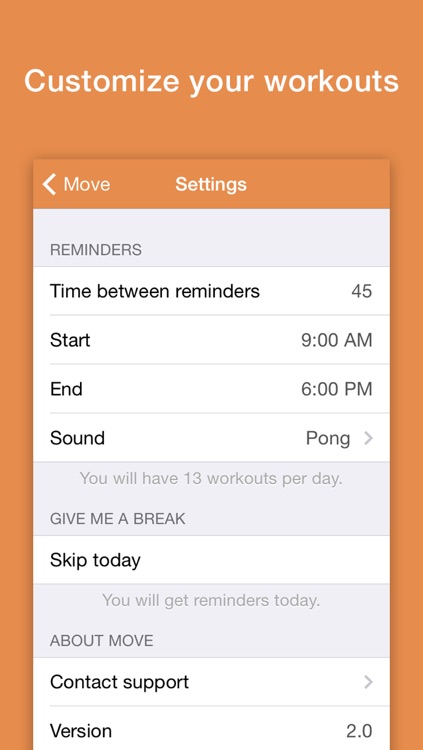 Move - Daily activity to stay healthy