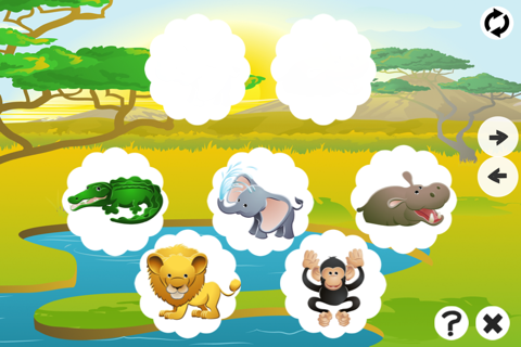 A Free Educational Interactive Memorize Learning Game For Kids! Remember Me &My Happy Safari Animals screenshot 4