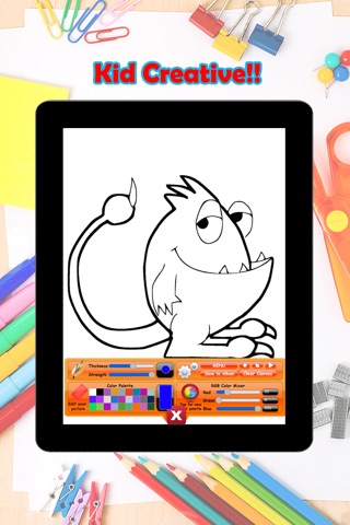 The Monster Coloring Pages for Kids screenshot 2