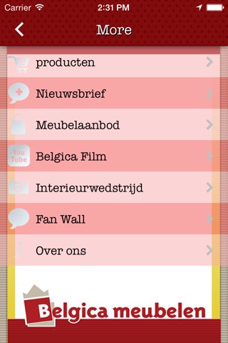 Belgica Meubelen screenshot 2