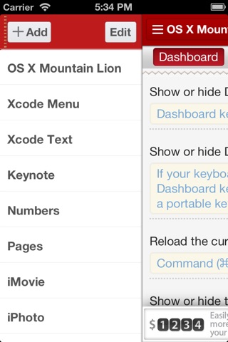 Xcode Shortcuts screenshot 3