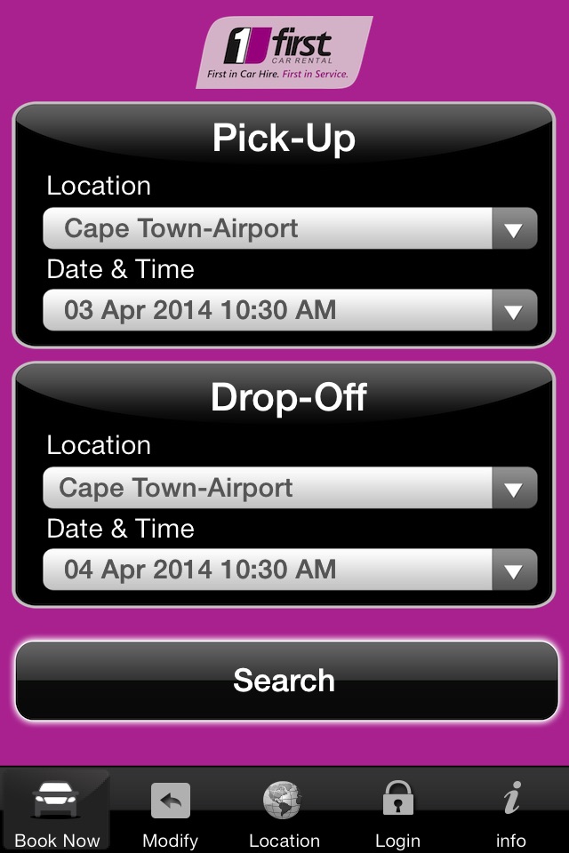 First Car Rental Booking App screenshot 2