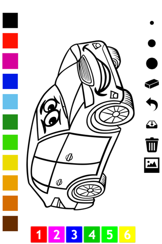 A Cars Coloring Book for Boys: Learn to Color Pictures of Vehicles screenshot 3