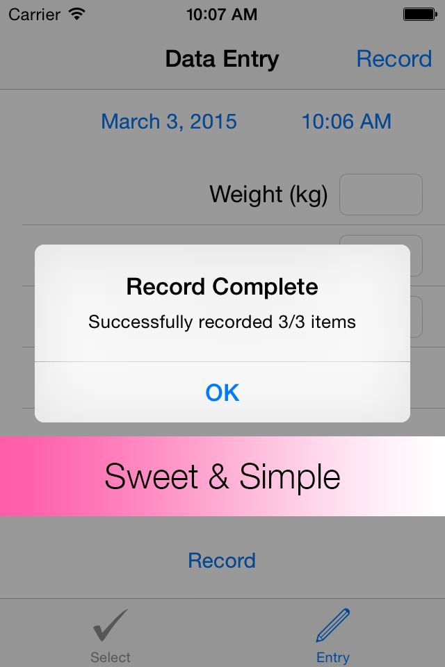HealthEntry - easy data entry for HealthKit