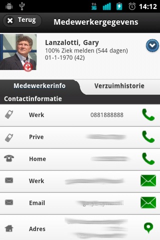 Absentiemanager mobile screenshot 3