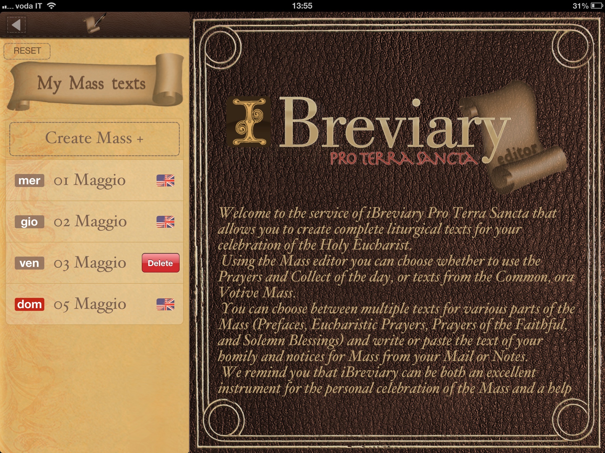 iBreviary Pro Terra Sancta HD screenshot 2