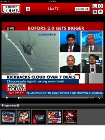 Headlines Today HD screenshot 2