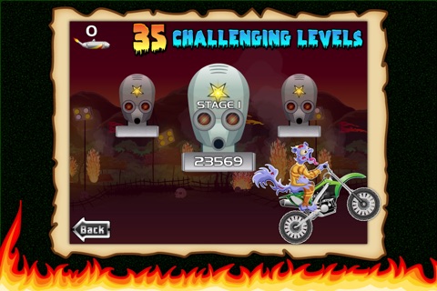 Xtreme Zombie Squirrel Motocross Lite- The Ultimate Mad Skills Race of Undead Rodents screenshot 3