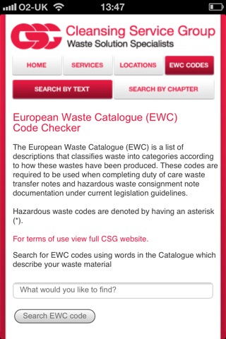 EWC Codes screenshot 2