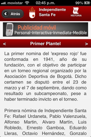 Independiente Santa Fe screenshot 4