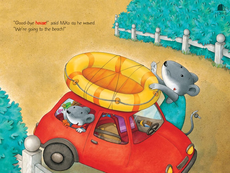 Miko Goes on Vacation: An interactive bedtime story book for kids about Miko’s first beach holiday, where he enjoys swimming and making new friends, by Brigitte Weninger illustrated by Stephanie Roehe. (iPad “Lite” version; by Auryn Apps)