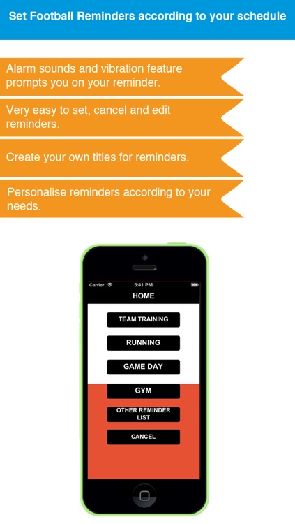 Football Reminder App - Timetable Activity Schedule Reminders-Sport screenshot-3